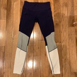 Jcrew/New balance leggings. Size Small. Tri-color